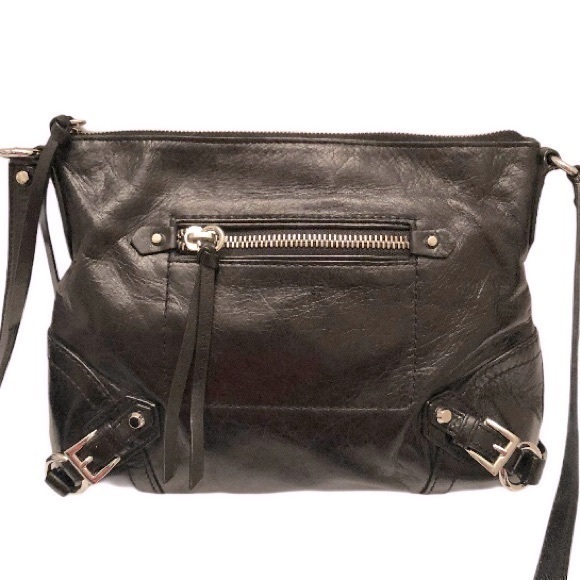 Michael kors black leather Fallon messenger bag - Picture 1 of 14